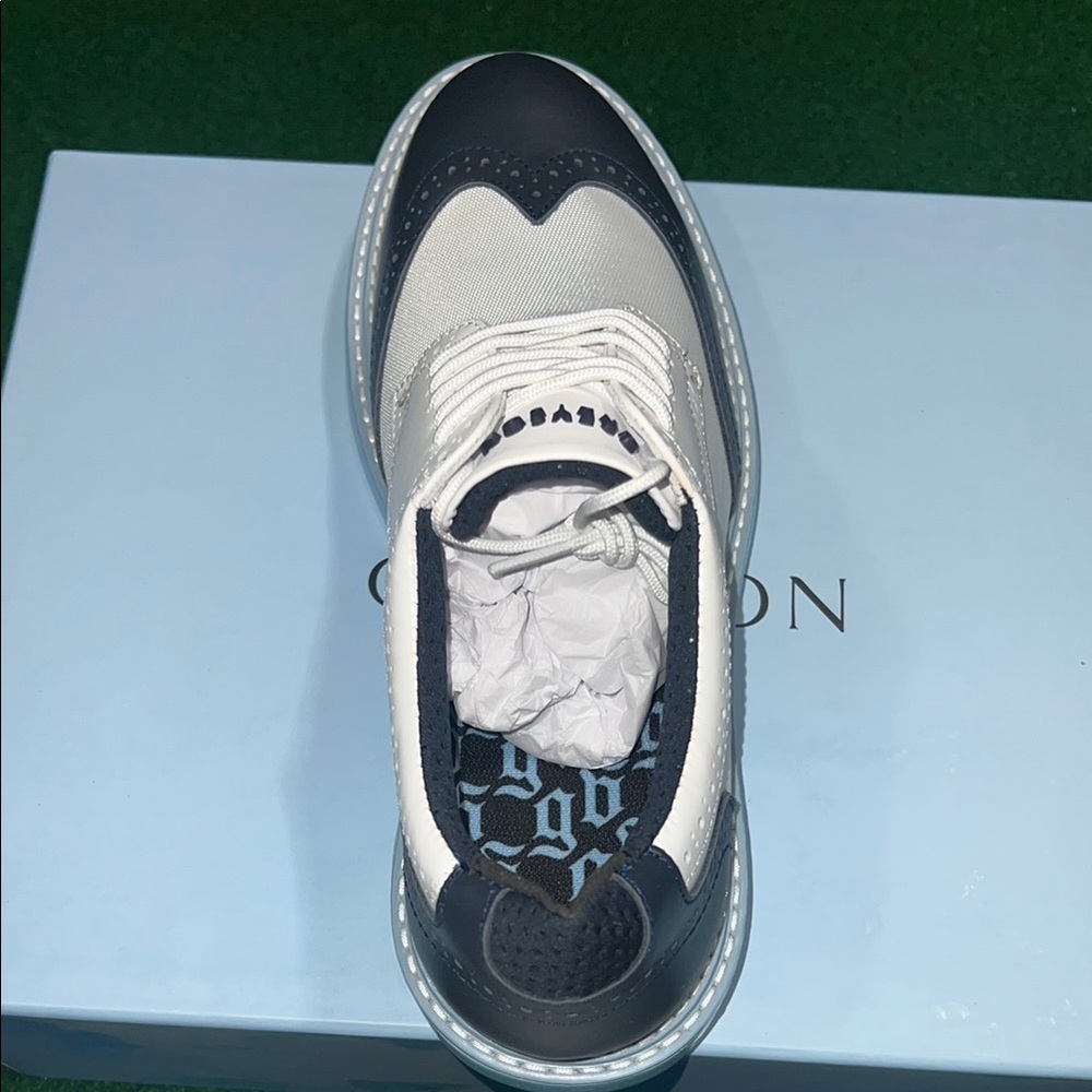 Greyson Men's Navy and White Alpha Wolf Shoes - Picture 3 of 7